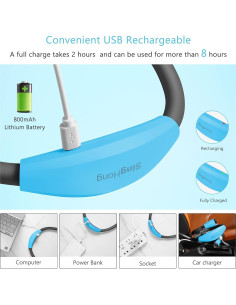 Luz de libro recargable USB Shenzhen SHNBL-B1 4 LED 3 brillos 2