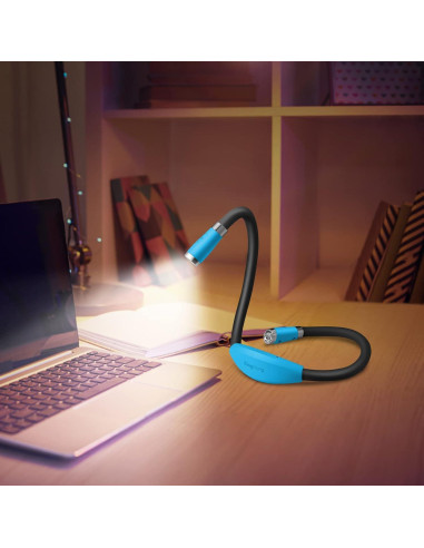 Luz de libro recargable USB Shenzhen SHNBL-B1 4 LED 3 brillos