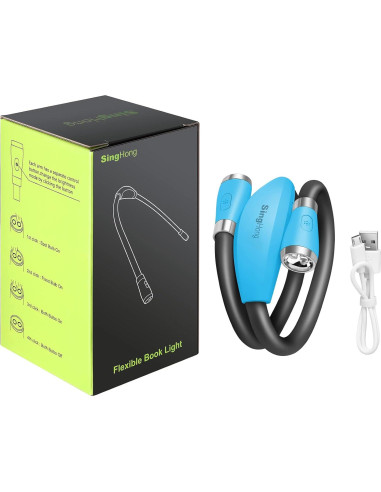 Luz de libro recargable USB Shenzhen SHNBL-B1 4 LED 3 brillos