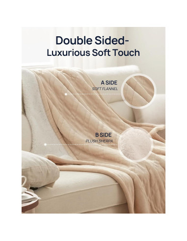 Manta Térmica Eléctrica Westinghouse 127x157.5 cm Beige