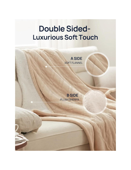 Manta Térmica Eléctrica Westinghouse 127x157.5 cm Beige