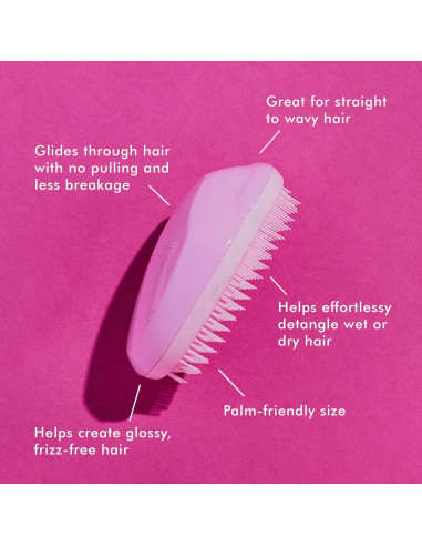 Cepillo Desenredante Tangle Teezer Original Vibras Rosadas