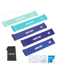 Bandas de Resistencia WIKDAY - Set de 5 Niveles para Ejercicio