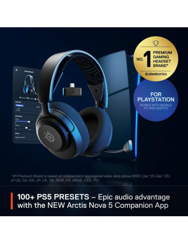 Auriculares Gaming Inalámbricos SteelSeries Arctis Nova 5P