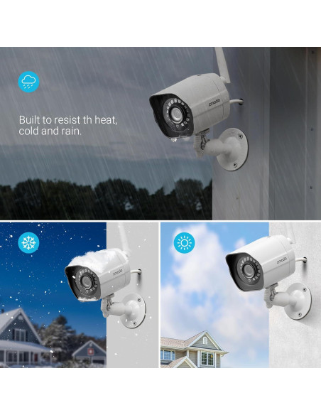 Cámara de Seguridad Inalámbrica Zmodo 1080p Exterior - Paquete de 2