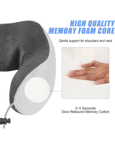 Almohada de Cuello Eléctrica XSWQDLQ con Calefacción y Masaje