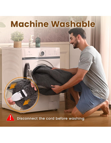 Almohadilla Térmica Eléctrica Bearhug Completo 190x137cm 10 Niveles