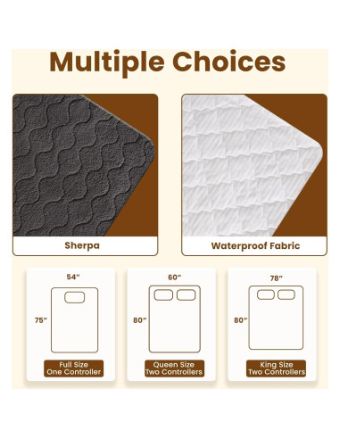 Almohadilla Térmica Eléctrica Bearhug Completo 190x137cm 10 Niveles