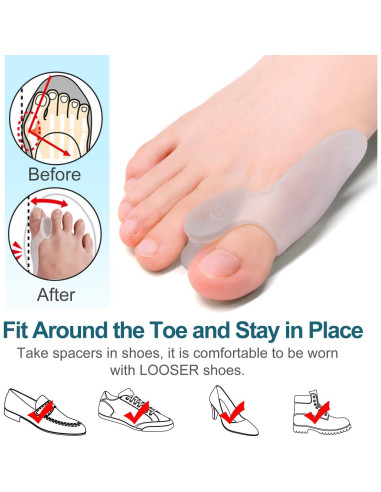 Povihome Almohadillas y Protectores para Juanetes - 8 Piezas