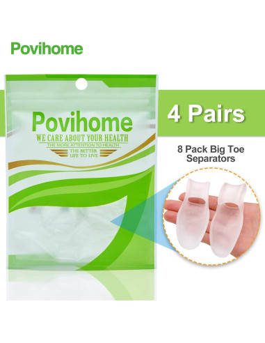 Povihome Almohadillas y Protectores para Juanetes - 8 Piezas
