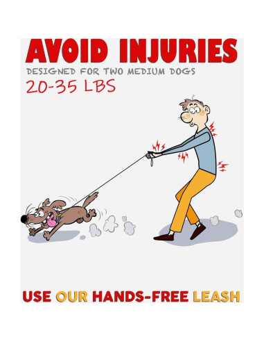 Acoplador de Correa Doble Pet Dreamland para Perros Medianos