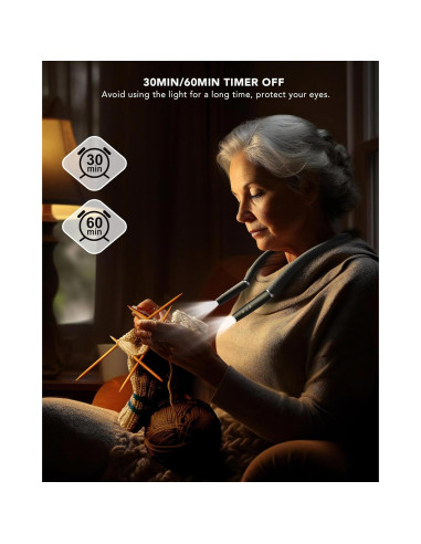 Luz de Lectura para Cuello NIVAVA LED Flexible 240g