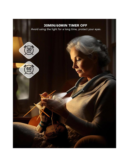 Luz de Lectura para Cuello NIVAVA LED Flexible 240g