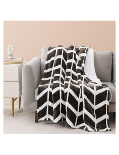 Manta Eléctrica VENTIMI 127x152 cm 4 Niveles Calor Café