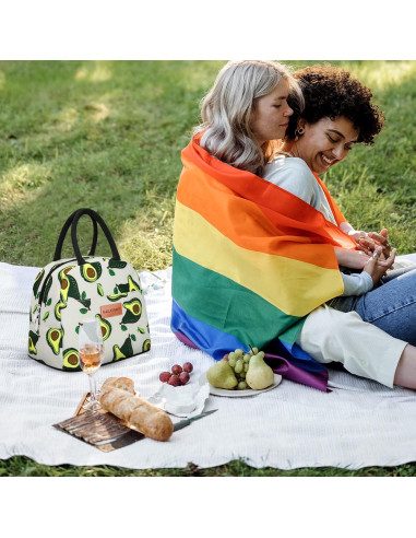 Bolsa de Almuerzo Aislada BALORAY Aguacate 9L para Adultos
