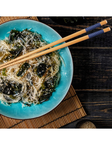 Palillos de Bambú Reutilizables Antner 22.5 cm Estilo Japonés