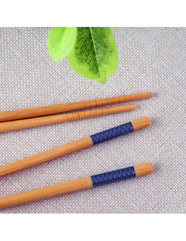 Palillos de Bambú Reutilizables Antner 22.5 cm Estilo Japonés