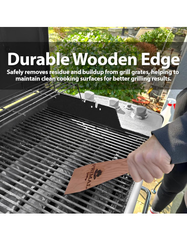 Raspador de BBQ de Madera Primal Grilling - 2 Piezas 45.72 cm