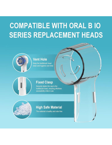 Cubiertas Protectores para Cepillos de Dientes HSYTEK - 6 Pzas