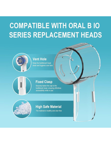 Cubiertas Protectores para Cepillos de Dientes HSYTEK - 6 Pzas