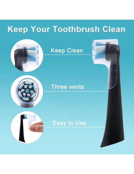 Cubiertas Protectores para Cepillos de Dientes HSYTEK - 6 Pzas