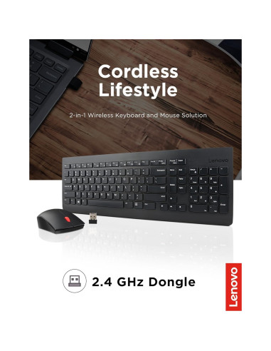 Combo Teclado y Ratón Inalámbrico Lenovo 510 Negro