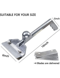 Raspador de Parrilla LRui con 5 Cuchillas de Acero Inoxidable 2