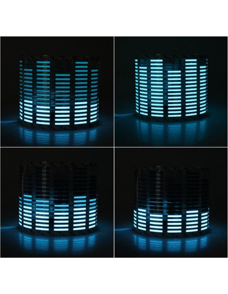 Luz LED Azul ESUPPORT 45x11cm Sensor de Música para Coche