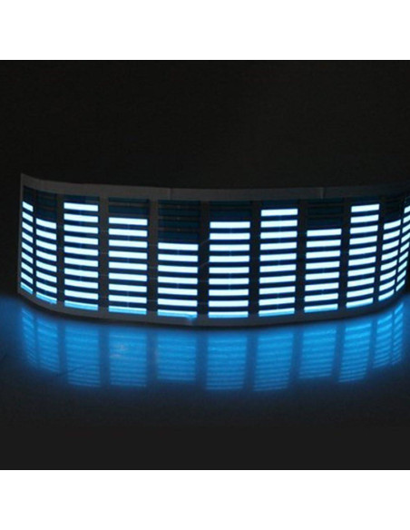 Luz LED Azul ESUPPORT 45x11cm Sensor de Música para Coche