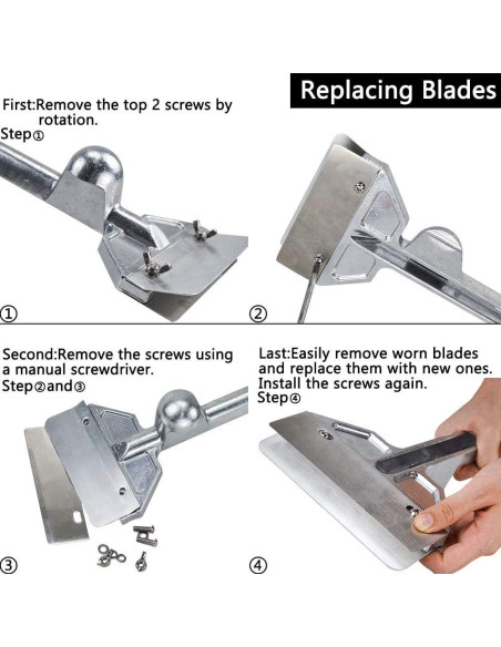 Raspador de Parrilla LRui con 5 Cuchillas de Acero Inoxidable Raspador de Parrilla LRui con 5 Cuchillas de Acero Inoxidable