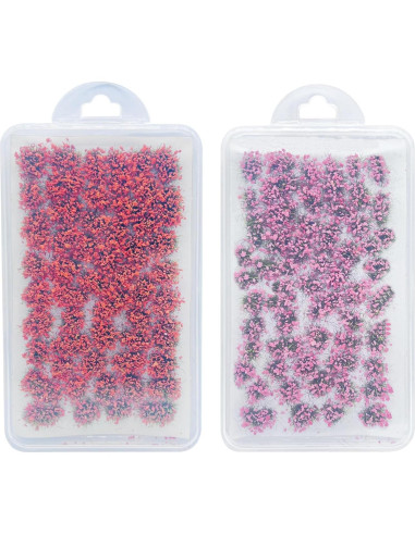 Woohome 106 Pcs Flores Autoadhesivas Rosa y Naranja para Diorama