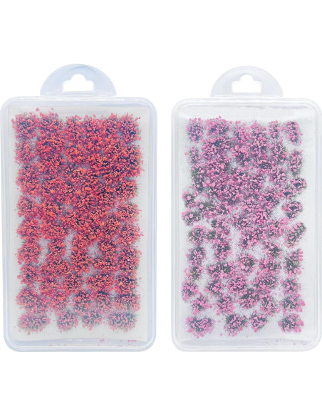 Woohome 106 Pcs Flores Autoadhesivas Rosa y Naranja para Diorama