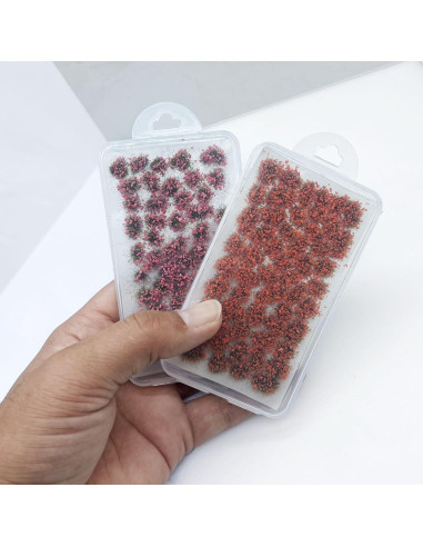 Woohome 106 Pcs Flores Autoadhesivas Rosa y Naranja para Diorama