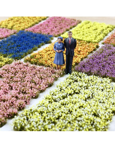 Woohome 106 Pcs Flores Autoadhesivas Rosa y Naranja para Diorama