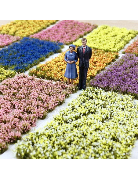 Woohome 106 Pcs Flores Autoadhesivas Rosa y Naranja para Diorama