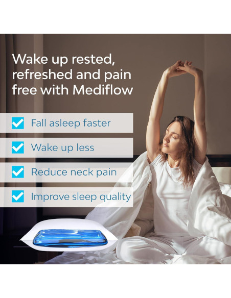 Almohada de Agua Mediflow - Ajustable para Alivio de Cuello - Doble