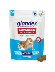 Glandex Golosinas Masticables Vetnique 30ct Pato/Bacón Salud Digestiva