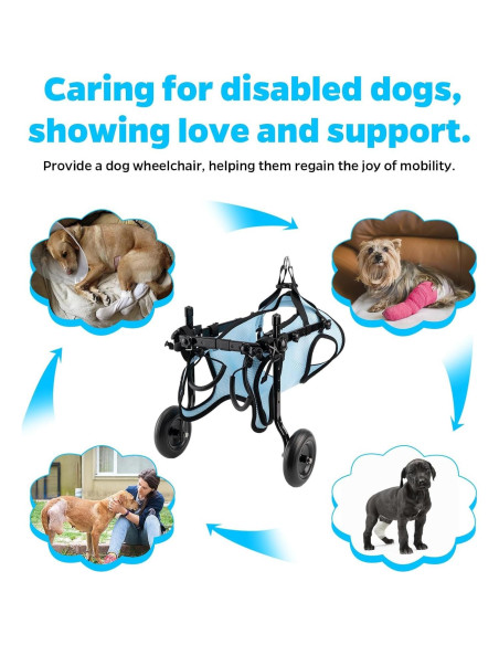 Silla de Ruedas para Perros Pequeños Celestaura Ajustable