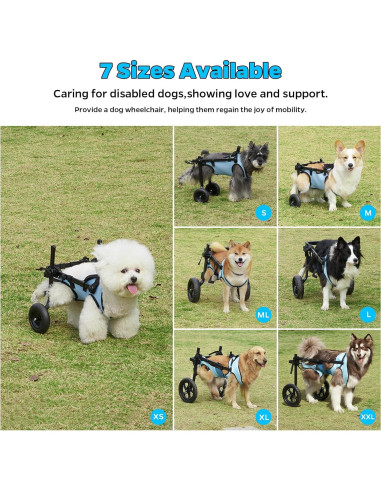 Silla de Ruedas para Perros Pequeños Celestaura Ajustable