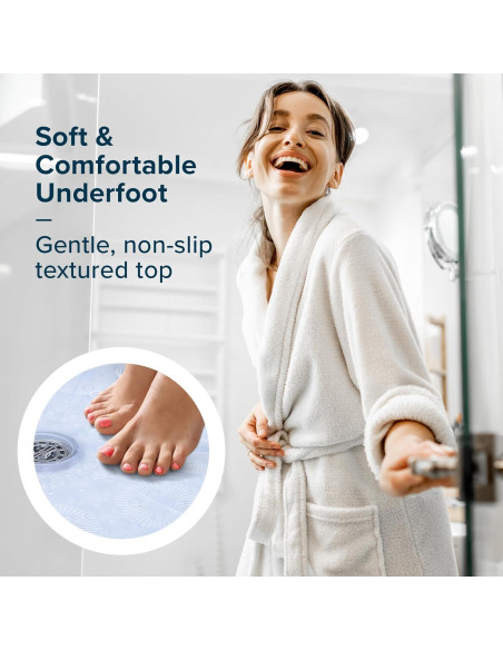 Tapete de Ducha Antideslizante SlipX Solutions 58 cm Vinilo