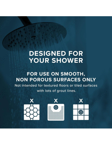 Tapete de Ducha Antideslizante SlipX Solutions 58 cm Vinilo