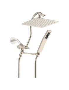 Cabezal de Ducha Hibbent 20 cm Metal Alta Presión Combo