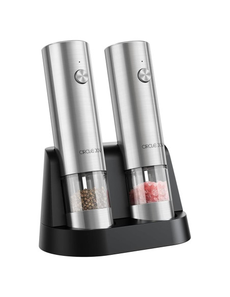 Molinillos Eléctricos de Sal y Pimienta CIRCLE JOY con Base Doble