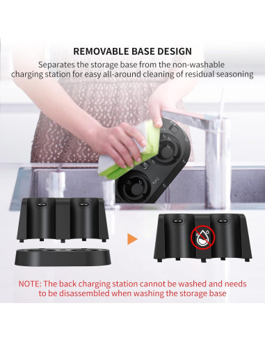 Molinillos Eléctricos de Sal y Pimienta CIRCLE JOY con Base Doble