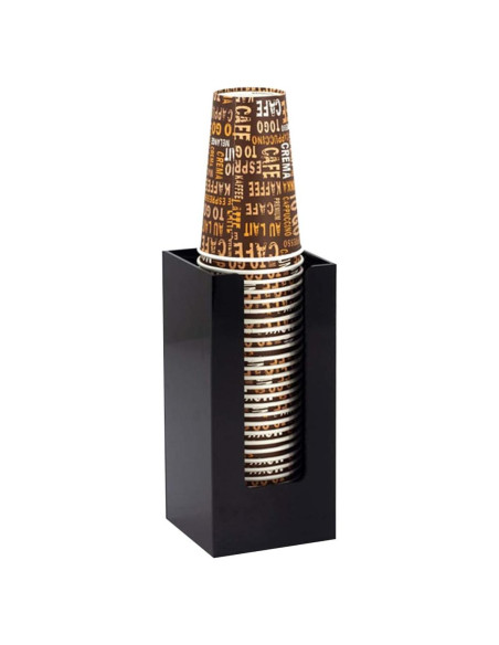 Dispensador de Tazas de Papel Tirifer, Organizador Acrílico 24x11x10.5cm