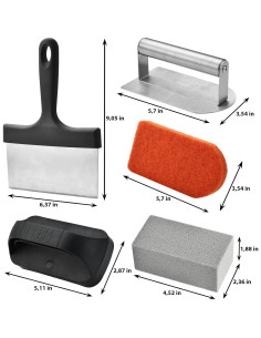 Kit de Limpieza para Plancha RTT 15 Piezas - Acero Inoxidable 2