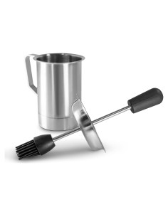 Conjunto Olla de Salsa y Brocha Baster Bellemain 16 oz
