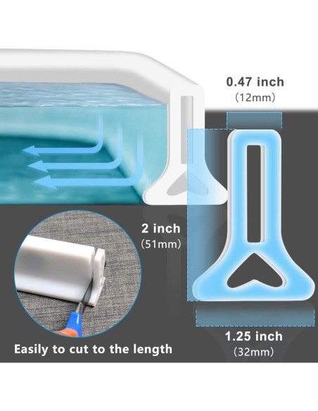 Umbral de Ducha Colapsable KYDRAGON 99 cm Blanco