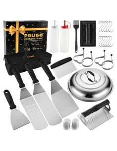 Kit de Accesorios para Plancha POLIGO 28 Piezas - BBQ Profesional