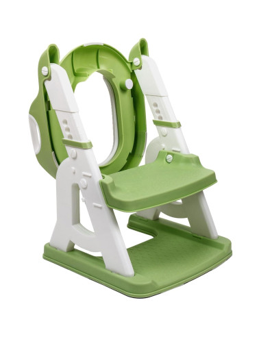Asiento de Entrenamiento para Baño Bambinao Verde 2-en-1